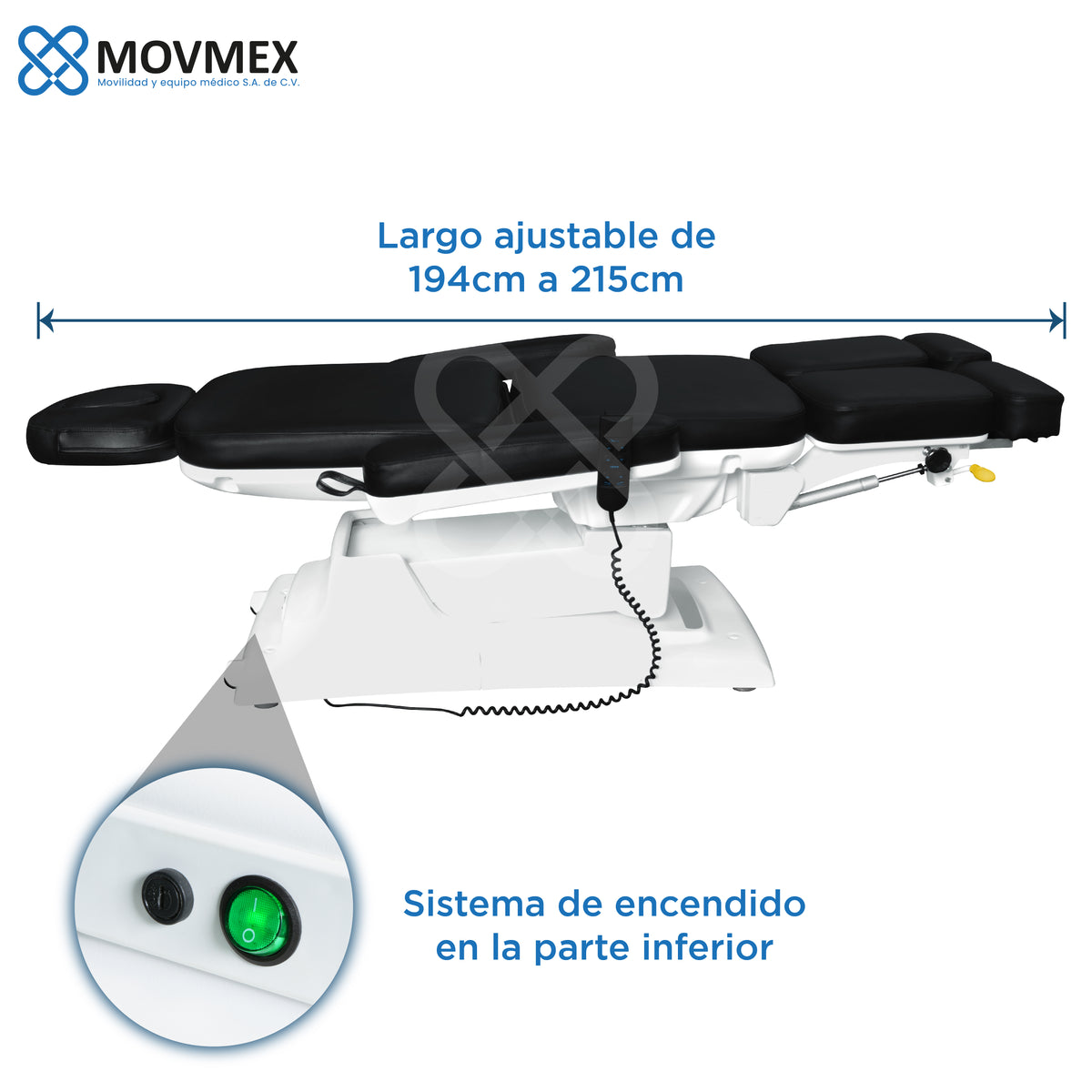 SILLA CAMILLA ELÉCTRICA 3 MOTORES MODELO LONDRES