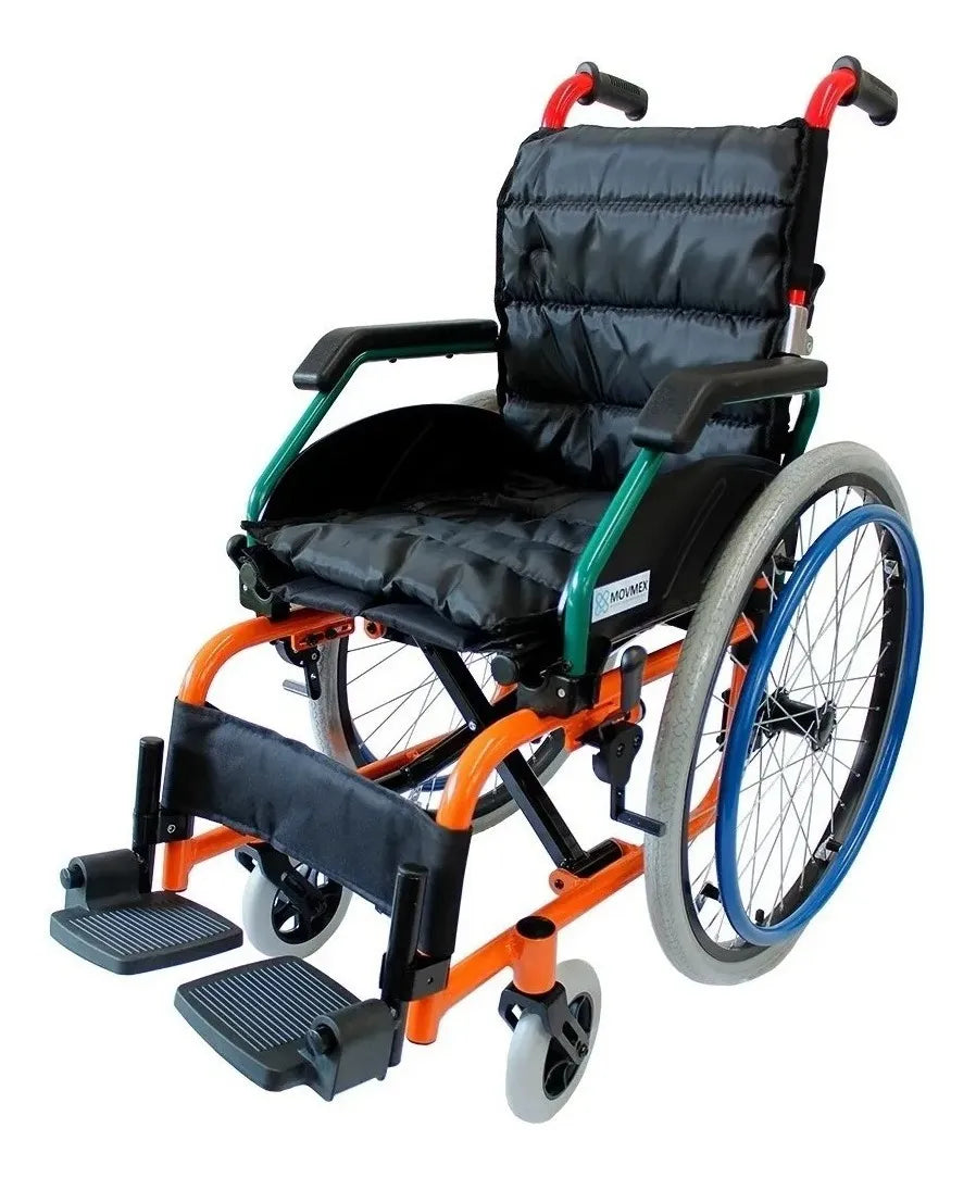 SILLA DE RUEDAS INFANTIL PLEGABLE LLANTA NEUMÁTICA MODELO BAMBINO