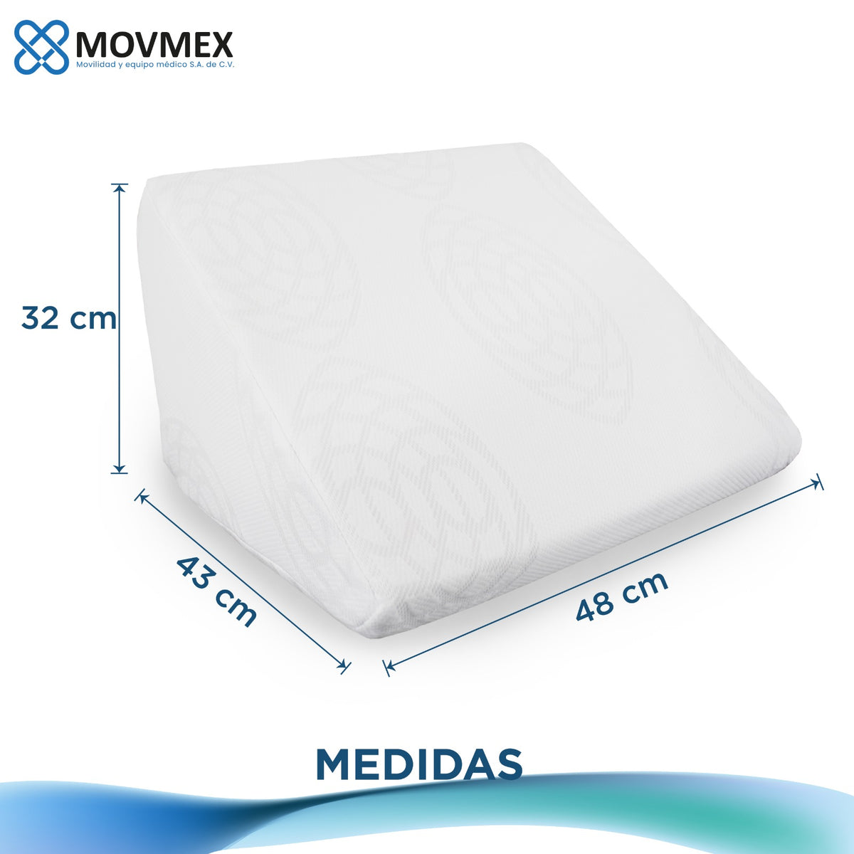COJIN CUÑA ANTIREFLUJO MEMORY FOAM MODELO HELENA