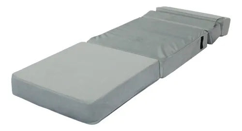 SOFA CAMA PLEGABLE INDIVIDUAL GRIS